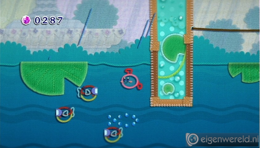 Screenshot van Kirby's Epic Yarn